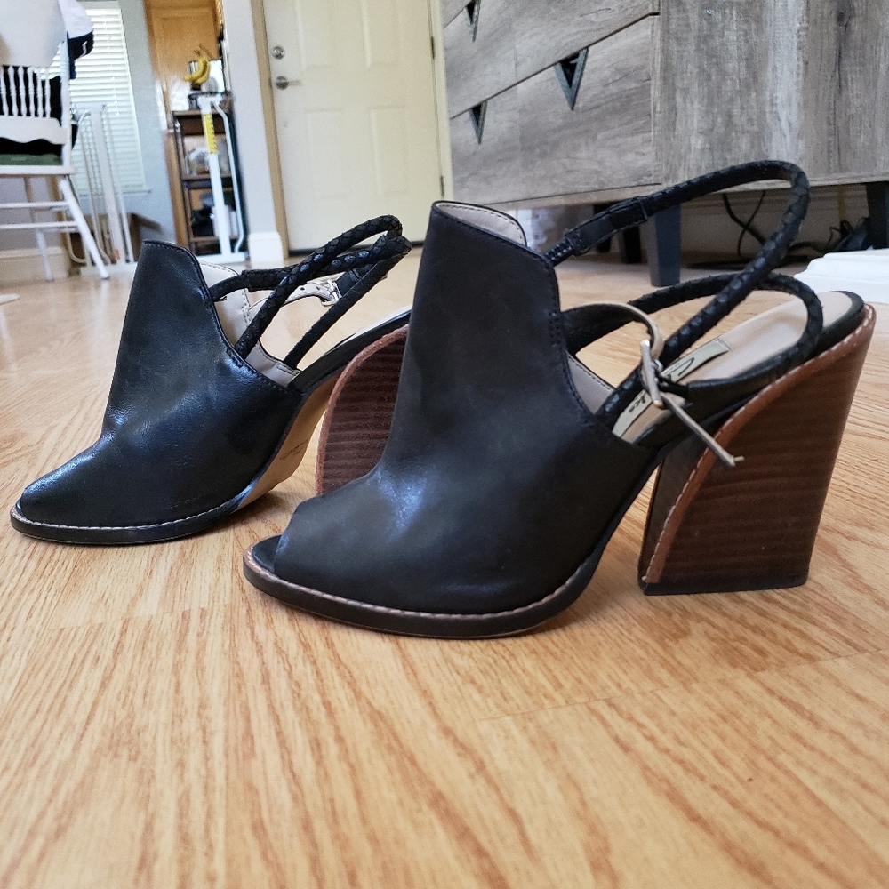 Black Clarks Wedges